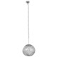 GloboStar® DIXAR 01464 Μοντέρνο Κρεμαστό Φωτιστικό Οροφής Μονόφωτο 1 x E27 Γυάλινο Ασημί Νίκελ Φ36 x Υ45cm GloboStar® DIXAR 01464 Μοντέρνο Κρεμαστό Φωτιστικό Οροφής Μονόφωτο 1 x E27 Γυάλινο Ασημί Νίκελ Φ36 x Υ45cm