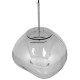 GloboStar® DIXAR 01464 Μοντέρνο Κρεμαστό Φωτιστικό Οροφής Μονόφωτο 1 x E27 Γυάλινο Ασημί Νίκελ Φ36 x Υ45cm GloboStar® DIXAR 01464 Μοντέρνο Κρεμαστό Φωτιστικό Οροφής Μονόφωτο 1 x E27 Γυάλινο Ασημί Νίκελ Φ36 x Υ45cm