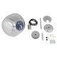 GloboStar® DIXAR 01464 Μοντέρνο Κρεμαστό Φωτιστικό Οροφής Μονόφωτο 1 x E27 Γυάλινο Ασημί Νίκελ Φ36 x Υ45cm GloboStar® DIXAR 01464 Μοντέρνο Κρεμαστό Φωτιστικό Οροφής Μονόφωτο 1 x E27 Γυάλινο Ασημί Νίκελ Φ36 x Υ45cm