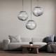 GloboStar® DIXAR 01464 Μοντέρνο Κρεμαστό Φωτιστικό Οροφής Μονόφωτο 1 x E27 Γυάλινο Ασημί Νίκελ Φ36 x Υ45cm GloboStar® DIXAR 01464 Μοντέρνο Κρεμαστό Φωτιστικό Οροφής Μονόφωτο 1 x E27 Γυάλινο Ασημί Νίκελ Φ36 x Υ45cm