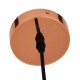 GloboStar® DIXAR 01465 Μοντέρνο Κρεμαστό Φωτιστικό Οροφής Μονόφωτο 1 x E27 Γυάλινο Χάλκινο Φ36 x Υ45cm
