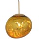 GloboStar® DIXAR 01466 Μοντέρνο Κρεμαστό Φωτιστικό Οροφής Μονόφωτο 1 x E27 Γυάλινο Χρυσό Φ36 x Υ45cm GloboStar® DIXAR 01466 Μοντέρνο Κρεμαστό Φωτιστικό Οροφής Μονόφωτο 1 x E27 Γυάλινο Χρυσό Φ36 x Υ45cm