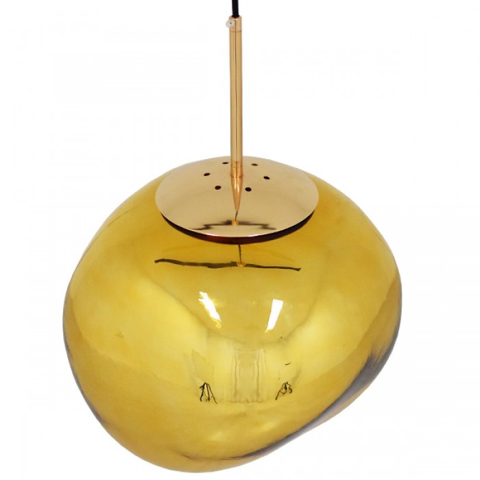 GloboStar® DIXAR 01466 Μοντέρνο Κρεμαστό Φωτιστικό Οροφής Μονόφωτο 1 x E27 Γυάλινο Χρυσό Φ36 x Υ45cm GloboStar® DIXAR 01466 Μοντέρνο Κρεμαστό Φωτιστικό Οροφής Μονόφωτο 1 x E27 Γυάλινο Χρυσό Φ36 x Υ45cm