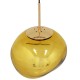 GloboStar® DIXAR 01466 Μοντέρνο Κρεμαστό Φωτιστικό Οροφής Μονόφωτο 1 x E27 Γυάλινο Χρυσό Φ36 x Υ45cm GloboStar® DIXAR 01466 Μοντέρνο Κρεμαστό Φωτιστικό Οροφής Μονόφωτο 1 x E27 Γυάλινο Χρυσό Φ36 x Υ45cm