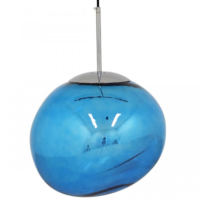 GloboStar® DIXAR BLUE 01467 Μοντέρνο Κρεμαστό Φωτιστικό Οροφής Μονόφωτο 1 x E27 Γυάλινο Μπλε Φ36 x Υ45cm GloboStar® DIXAR BLUE 01467 Μοντέρνο Κρεμαστό Φωτιστικό Οροφής Μονόφωτο 1 x E27 Γυάλινο Μπλε Φ36 x Υ45cm