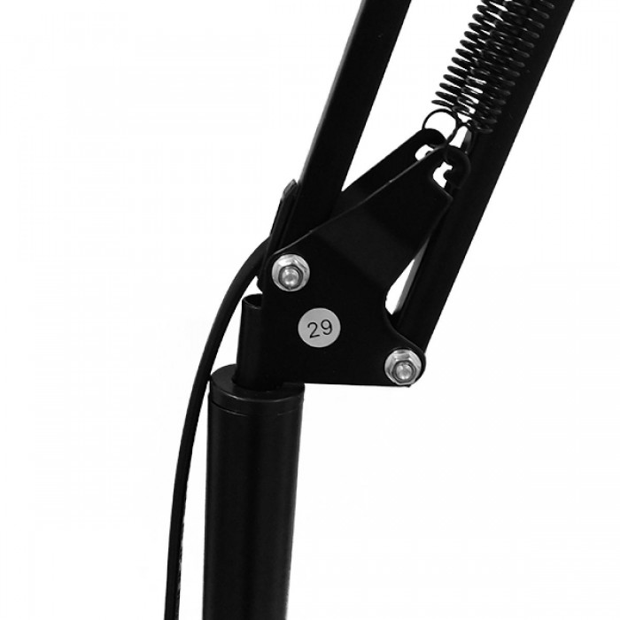 GloboStar® AUDREY 01468 Vintage Φωτιστικό Δαπέδου Μονόφωτο 1 x E27 Μαύρο Μεταλλικό Καμπάνα D15 x H190cm