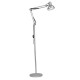 GloboStar® AUDREY 01469 Vintage Φωτιστικό Δαπέδου Μονόφωτο 1 x E27 Ασημί Μεταλλικό D15 x H190cm GloboStar® AUDREY 01469 Vintage Φωτιστικό Δαπέδου Μονόφωτο 1 x E27 Ασημί Μεταλλικό D15 x H190cm