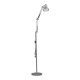 GloboStar® AUDREY 01469 Vintage Φωτιστικό Δαπέδου Μονόφωτο 1 x E27 Ασημί Μεταλλικό D15 x H190cm GloboStar® AUDREY 01469 Vintage Φωτιστικό Δαπέδου Μονόφωτο 1 x E27 Ασημί Μεταλλικό D15 x H190cm