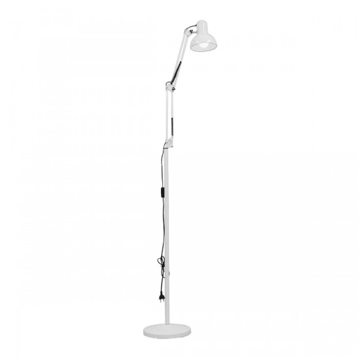 GloboStar® AUDREY 01471 Vintage Φωτιστικό Δαπέδου Μονόφωτο 1 x E27 Λευκό Μεταλλικό Καμπάνα D15 x H190cm GloboStar® AUDREY 01471 Vintage Φωτιστικό Δαπέδου Μονόφωτο 1 x E27 Λευκό Μεταλλικό Καμπάνα D15 x H190cm