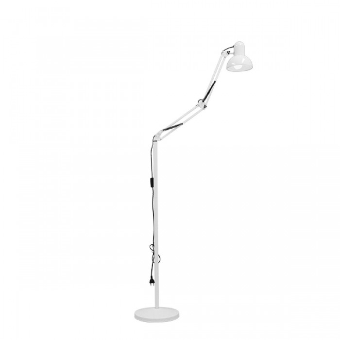 GloboStar® AUDREY 01471 Vintage Φωτιστικό Δαπέδου Μονόφωτο 1 x E27 Λευκό Μεταλλικό Καμπάνα D15 x H190cm GloboStar® AUDREY 01471 Vintage Φωτιστικό Δαπέδου Μονόφωτο 1 x E27 Λευκό Μεταλλικό Καμπάνα D15 x H190cm