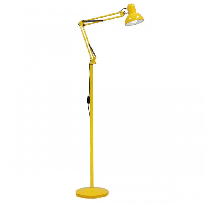 GloboStar® AUDREY 01472 Μοντέρνο Φωτιστικό Δαπέδου Μονόφωτο Μεταλλικό Κίτρινο Φ15 x Υ190cm GloboStar® AUDREY 01472 Μοντέρνο Φωτιστικό Δαπέδου Μονόφωτο Μεταλλικό Κίτρινο Φ15 x Υ190cm