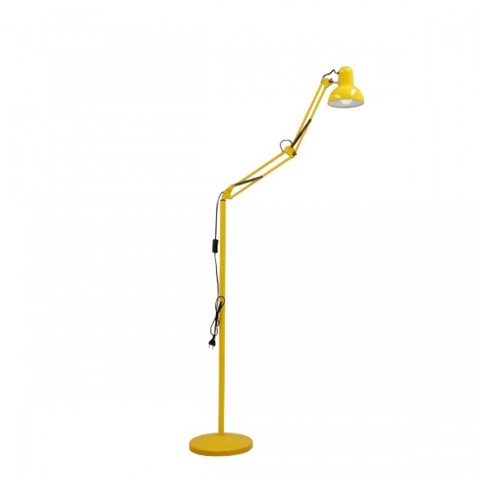 GloboStar® AUDREY 01472 Μοντέρνο Φωτιστικό Δαπέδου Μονόφωτο Μεταλλικό Κίτρινο Φ15 x Υ190cm GloboStar® AUDREY 01472 Μοντέρνο Φωτιστικό Δαπέδου Μονόφωτο Μεταλλικό Κίτρινο Φ15 x Υ190cm