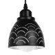 GloboStar® CLOUD 01482 Μοντέρνο Κρεμαστό Φωτιστικό Οροφής Μονόφωτο 1 x E27 Μεταλλικό Μαύρο Λευκό Καμπάνα Φ13 x Υ14cm GloboStar® CLOUD 01482 Μοντέρνο Κρεμαστό Φωτιστικό Οροφής Μονόφωτο 1 x E27 Μεταλλικό Μαύρο Λευκό Καμπάνα Φ13 x Υ14cm