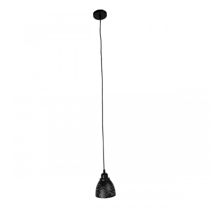 GloboStar® CLOUD 01482 Μοντέρνο Κρεμαστό Φωτιστικό Οροφής Μονόφωτο 1 x E27 Μεταλλικό Μαύρο Λευκό Καμπάνα Φ13 x Υ14cm GloboStar® CLOUD 01482 Μοντέρνο Κρεμαστό Φωτιστικό Οροφής Μονόφωτο 1 x E27 Μεταλλικό Μαύρο Λευκό Καμπάνα Φ13 x Υ14cm
