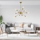 GloboStar® MILANO 01485 Μοντέρνο Industrial Φωτιστικό Οροφής Πολύφωτο 12 x E27 Χρυσό Μεταλλικό Φ80 x Y78cm GloboStar® MILANO 01485 Μοντέρνο Industrial Φωτιστικό Οροφής Πολύφωτο 12 x E27 Χρυσό Μεταλλικό Φ80 x Y78cm