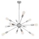 GloboStar® MILANO 01487 Μοντέρνο Industrial Φωτιστικό Οροφής Πολύφωτο 12 x E27 Ασημί Νίκελ Μεταλλικό Φ80 x Y78cm GloboStar® MILANO 01487 Μοντέρνο Industrial Φωτιστικό Οροφής Πολύφωτο 12 x E27 Ασημί Νίκελ Μεταλλικό Φ80 x Y78cm