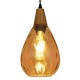 GloboStar® NOAH 01490 Μοντέρνο Κρεμαστό Φωτιστικό Οροφής Μονόφωτο 1 x E27 Γυάλινο με Ξύλο Μελί Φ16 x Υ30cm GloboStar® NOAH 01490 Μοντέρνο Κρεμαστό Φωτιστικό Οροφής Μονόφωτο 1 x E27 Γυάλινο με Ξύλο Μελί Φ16 x Υ30cm
