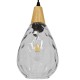 GloboStar® NOAH 01491 Μοντέρνο Κρεμαστό Φωτιστικό Οροφής Μονόφωτο 1 x E27 Γυάλινο με Ξύλο Διάφανο Φ16 x Υ30cm GloboStar® NOAH 01491 Μοντέρνο Κρεμαστό Φωτιστικό Οροφής Μονόφωτο 1 x E27 Γυάλινο με Ξύλο Διάφανο Φ16 x Υ30cm