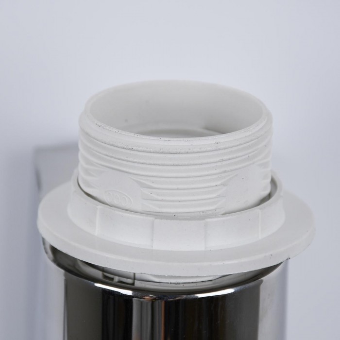 GloboStar® ELEGANT 01492 Μοντέρνο Φωτιστικό Τοίχου Απλίκα Μεταλλικό Χρώμιο Νίκελ με Μαύρο Ύφασμα Δίφωτο 1xE27 - Ρυθμίζόμενο Σώμα Σπιράλ με CREE LED 3W Θερμό Λευκό 2700K - Διακόπτες On / Off Μ26.5 x Π15 x Υ43cm GloboStar® ELEGANT 01492 Μοντέρνο Φωτιστικό Τοίχου Απλίκα Μεταλλικό Χρώμιο Νίκελ με Μαύρο Ύφασμα Δίφωτο 1xE27 - Ρυθμίζόμενο Σώμα Σπιράλ με CREE LED 3W Θερμό Λευκό 2700K - Διακόπτες On / Off Μ26.5 x Π15 x Υ43cm