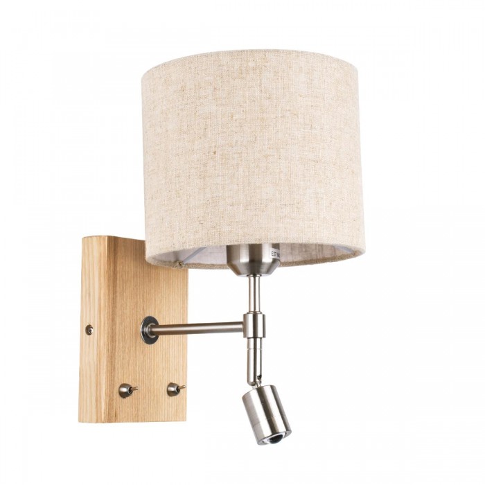 GloboStar® CALLIE 01496 Μοντέρνο Φωτιστικό Τοίχου Απλίκα Μεταλλικό Χρώμιο Νίκελ με Μπεζ Ύφασμα Δίφωτο 1xE27 - Ρυθμίζόμενο Σώμα με CREE LED 3W Θερμό Λευκό 2700K - Διακόπτες On / Off Μ18 x Π23.5 x Υ31cm GloboStar® CALLIE 01496 Μοντέρνο Φωτιστικό Τοίχου Απλίκα Μεταλλικό Χρώμιο Νίκελ με Μπεζ Ύφασμα Δίφωτο 1xE27 - Ρυθμίζόμενο Σώμα με CREE LED 3W Θερμό Λευκό 2700K - Διακόπτες On / Off Μ18 x Π23.5 x Υ31cm