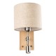 GloboStar® CALLIE 01496 Μοντέρνο Φωτιστικό Τοίχου Απλίκα Μεταλλικό Χρώμιο Νίκελ με Μπεζ Ύφασμα Δίφωτο 1xE27 - Ρυθμίζόμενο Σώμα με CREE LED 3W Θερμό Λευκό 2700K - Διακόπτες On / Off Μ18 x Π23.5 x Υ31cm GloboStar® CALLIE 01496 Μοντέρνο Φωτιστικό Τοίχου Απλίκα Μεταλλικό Χρώμιο Νίκελ με Μπεζ Ύφασμα Δίφωτο 1xE27 - Ρυθμίζόμενο Σώμα με CREE LED 3W Θερμό Λευκό 2700K - Διακόπτες On / Off Μ18 x Π23.5 x Υ31cm