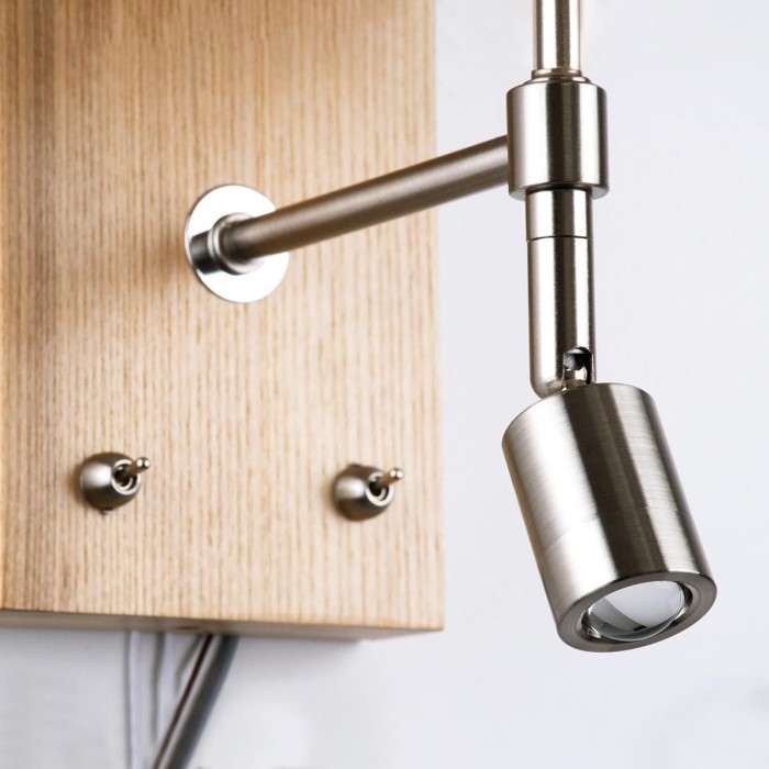 GloboStar® CALLIE 01496 Μοντέρνο Φωτιστικό Τοίχου Απλίκα Μεταλλικό Χρώμιο Νίκελ με Μπεζ Ύφασμα Δίφωτο 1xE27 - Ρυθμίζόμενο Σώμα με CREE LED 3W Θερμό Λευκό 2700K - Διακόπτες On / Off Μ18 x Π23.5 x Υ31cm GloboStar® CALLIE 01496 Μοντέρνο Φωτιστικό Τοίχου Απλίκα Μεταλλικό Χρώμιο Νίκελ με Μπεζ Ύφασμα Δίφωτο 1xE27 - Ρυθμίζόμενο Σώμα με CREE LED 3W Θερμό Λευκό 2700K - Διακόπτες On / Off Μ18 x Π23.5 x Υ31cm