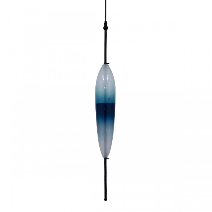 GloboStar® TEARDROP 01502 Μοντέρνο Κρεμαστό Φωτιστικό Οροφής Τρίφωοτο 3 x G4 Γυάλινο Τιρκουάζ Διάφανο Φ10 x Υ92cm