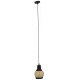 GloboStar® OLIVER 01505 Vintage Κρεμαστό Φωτιστικό Οροφής Μονόφωτο 1 x E27 Μαύρο Γυάλινο Μελί Διάφανο Φ16 x Υ25cm GloboStar® OLIVER 01505 Vintage Κρεμαστό Φωτιστικό Οροφής Μονόφωτο 1 x E27 Μαύρο Γυάλινο Μελί Διάφανο Φ16 x Υ25cm