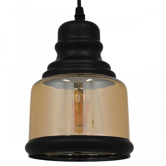 GloboStar® OLIVER 01506 Vintage Κρεμαστό Φωτιστικό Οροφής Μονόφωτο 1 x E27 Γυάλινο Μελί Διάφανο Φ15 x Υ21.5cm GloboStar® OLIVER 01506 Vintage Κρεμαστό Φωτιστικό Οροφής Μονόφωτο 1 x E27 Γυάλινο Μελί Διάφανο Φ15 x Υ21.5cm