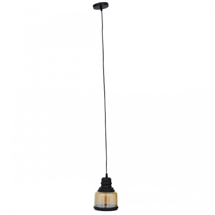 GloboStar® OLIVER 01506 Vintage Κρεμαστό Φωτιστικό Οροφής Μονόφωτο 1 x E27 Γυάλινο Μελί Διάφανο Φ15 x Υ21.5cm GloboStar® OLIVER 01506 Vintage Κρεμαστό Φωτιστικό Οροφής Μονόφωτο 1 x E27 Γυάλινο Μελί Διάφανο Φ15 x Υ21.5cm