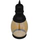 GloboStar® OLIVER 01507 Vintage Κρεμαστό Φωτιστικό Οροφής Μονόφωτο 1 x E27 Γυάλινο Μελί Διάφανο Φ14 x Υ30cm GloboStar® OLIVER 01507 Vintage Κρεμαστό Φωτιστικό Οροφής Μονόφωτο 1 x E27 Γυάλινο Μελί Διάφανο Φ14 x Υ30cm