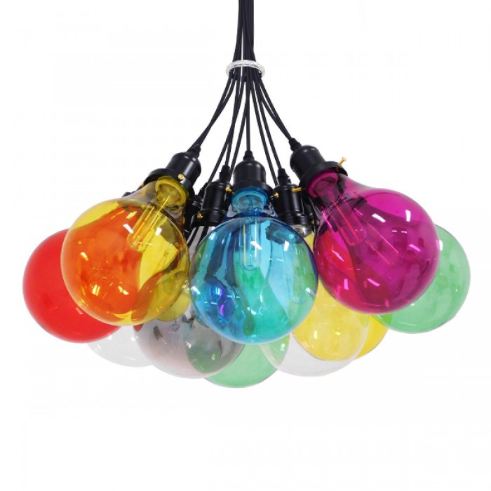 GloboStar® PARTY 01509 Μοντέρνο Κρεμαστό Φωτιστικό Οροφής Πολύφωτο 10 x E27 Πολύχρωμο Φ59 x Υ30cm GloboStar® PARTY 01509 Μοντέρνο Κρεμαστό Φωτιστικό Οροφής Πολύφωτο 10 x E27 Πολύχρωμο Φ59 x Υ30cm