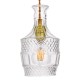 GloboStar® WHISKEY 01513 Vintage Κρεμαστό Φωτιστικό Οροφής Μονόφωτο 1 x E27 Γυάλινο Διάφανο Φ13 x Υ22cm GloboStar® WHISKEY 01513 Vintage Κρεμαστό Φωτιστικό Οροφής Μονόφωτο 1 x E27 Γυάλινο Διάφανο Φ13 x Υ22cm