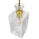 GloboStar® BRANDY 01516 Vintage Κρεμαστό Φωτιστικό Οροφής Μονόφωτο 1 x E27 Γυάλινο Διάφανο Φ10 x Υ24cm GloboStar® BRANDY 01516 Vintage Κρεμαστό Φωτιστικό Οροφής Μονόφωτο 1 x E27 Γυάλινο Διάφανο Φ10 x Υ24cm