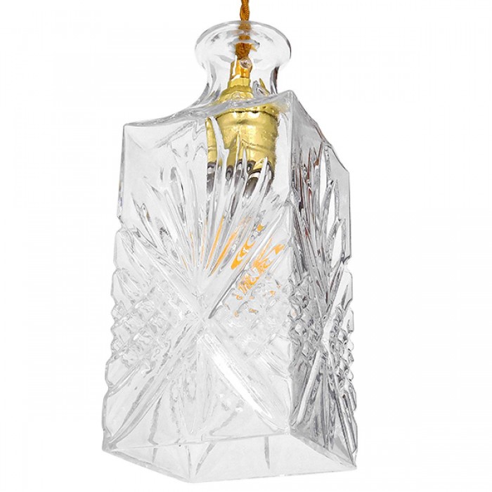 GloboStar® BRANDY 01516 Vintage Κρεμαστό Φωτιστικό Οροφής Μονόφωτο 1 x E27 Γυάλινο Διάφανο Φ10 x Υ24cm GloboStar® BRANDY 01516 Vintage Κρεμαστό Φωτιστικό Οροφής Μονόφωτο 1 x E27 Γυάλινο Διάφανο Φ10 x Υ24cm