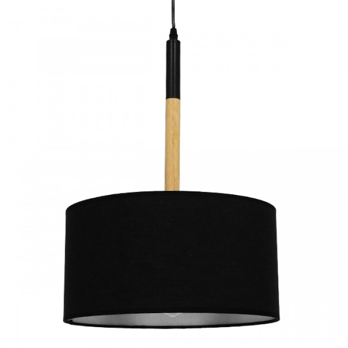 GloboStar® BRONX 01517 Μοντέρνο Κρεμαστό Φωτιστικό Οροφής Μονόφωτο 1 x E27 Μεταλλικό με Μαύρο Καπέλο Φ35 x Y50cm GloboStar® BRONX 01517 Μοντέρνο Κρεμαστό Φωτιστικό Οροφής Μονόφωτο 1 x E27 Μεταλλικό με Μαύρο Καπέλο Φ35 x Y50cm