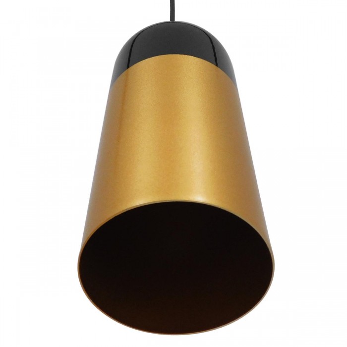 GloboStar® PALAZZO 01523 Μοντέρνο Κρεμαστό Φωτιστικό Οροφής Μονόφωτο 1 x E27 Μαύρο - Χρυσό Μεταλλικό Καμπάνα Φ14 x Υ34cm GloboStar® PALAZZO 01523 Μοντέρνο Κρεμαστό Φωτιστικό Οροφής Μονόφωτο 1 x E27 Μαύρο - Χρυσό Μεταλλικό Καμπάνα Φ14 x Υ34cm