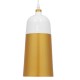 GloboStar® PALAZZO 01524 Μοντέρνο Κρεμαστό Φωτιστικό Οροφής Μονόφωτο 1 x E27 Λευκό - Χρυσό Μεταλλικό Καμπάνα Φ14 x Υ34cm GloboStar® PALAZZO 01524 Μοντέρνο Κρεμαστό Φωτιστικό Οροφής Μονόφωτο 1 x E27 Λευκό - Χρυσό Μεταλλικό Καμπάνα Φ14 x Υ34cm