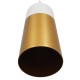GloboStar® PALAZZO 01524 Μοντέρνο Κρεμαστό Φωτιστικό Οροφής Μονόφωτο 1 x E27 Λευκό - Χρυσό Μεταλλικό Καμπάνα Φ14 x Υ34cm GloboStar® PALAZZO 01524 Μοντέρνο Κρεμαστό Φωτιστικό Οροφής Μονόφωτο 1 x E27 Λευκό - Χρυσό Μεταλλικό Καμπάνα Φ14 x Υ34cm