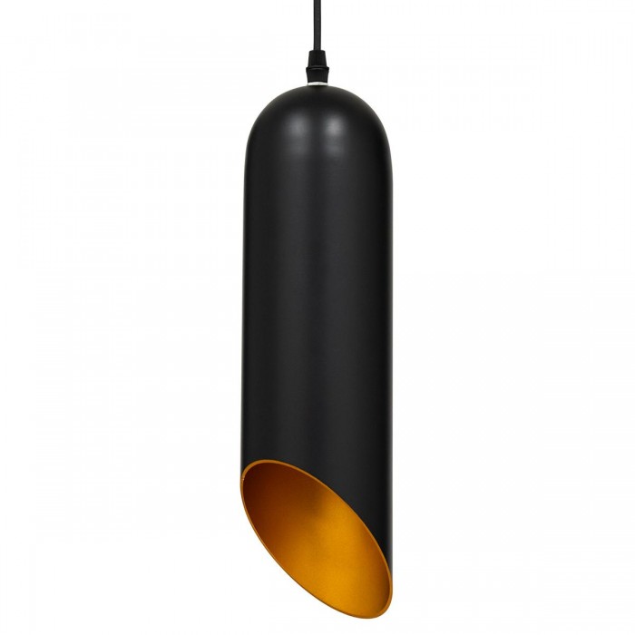 GloboStar® CARSON 01527 Μοντέρνο Κρεμαστό Φωτιστικό Οροφής Μονόφωτο 1 x E27 Μαύρο - Χρυσό Μεταλλικό Καμπάνα Φ10 x Υ38cm GloboStar® CARSON 01527 Μοντέρνο Κρεμαστό Φωτιστικό Οροφής Μονόφωτο 1 x E27 Μαύρο - Χρυσό Μεταλλικό Καμπάνα Φ10 x Υ38cm