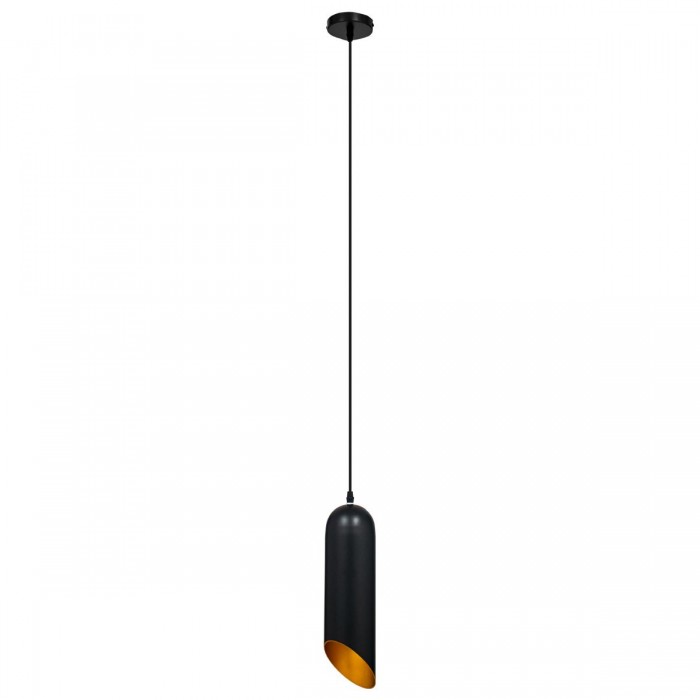 GloboStar® CARSON 01527 Μοντέρνο Κρεμαστό Φωτιστικό Οροφής Μονόφωτο 1 x E27 Μαύρο - Χρυσό Μεταλλικό Καμπάνα Φ10 x Υ38cm GloboStar® CARSON 01527 Μοντέρνο Κρεμαστό Φωτιστικό Οροφής Μονόφωτο 1 x E27 Μαύρο - Χρυσό Μεταλλικό Καμπάνα Φ10 x Υ38cm