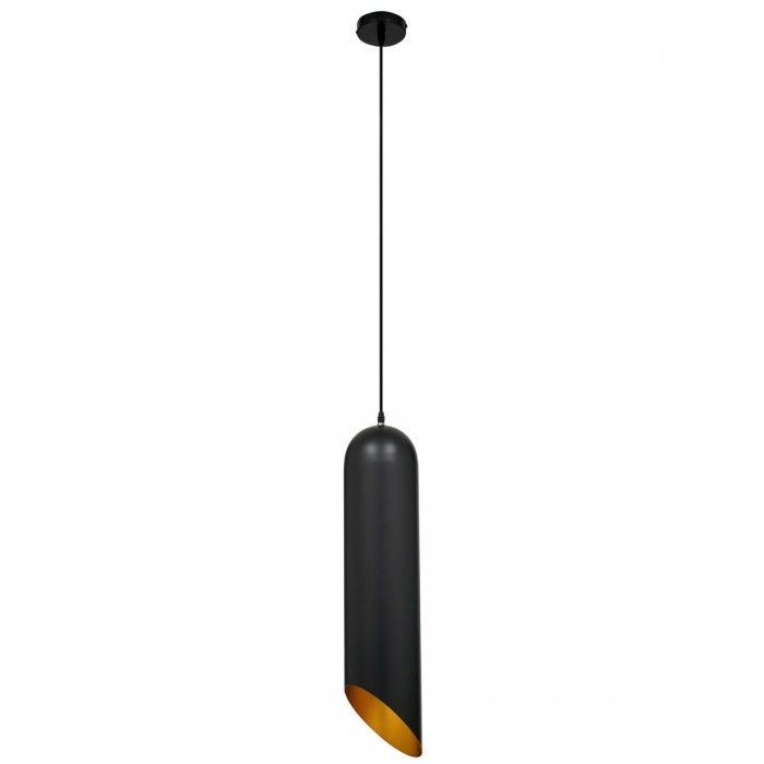 GloboStar® CARSON 01529 Μοντέρνο Κρεμαστό Φωτιστικό Οροφής Μονόφωτο 1 x E27 Μαύρο - Χρυσό Μεταλλικό Καμπάνα Φ15 x Υ68cm GloboStar® CARSON 01529 Μοντέρνο Κρεμαστό Φωτιστικό Οροφής Μονόφωτο 1 x E27 Μαύρο - Χρυσό Μεταλλικό Καμπάνα Φ15 x Υ68cm