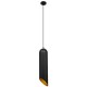 GloboStar® CARSON 01529 Μοντέρνο Κρεμαστό Φωτιστικό Οροφής Μονόφωτο 1 x E27 Μαύρο - Χρυσό Μεταλλικό Καμπάνα Φ15 x Υ68cm GloboStar® CARSON 01529 Μοντέρνο Κρεμαστό Φωτιστικό Οροφής Μονόφωτο 1 x E27 Μαύρο - Χρυσό Μεταλλικό Καμπάνα Φ15 x Υ68cm