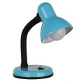 GloboStar® STUDENT BLUE 01532 Μοντέρνο Επιτραπέζιο Φωτιστικό Γραφείου Μονόφωτο Μεταλλικό Θαλασσί Λευκό με Διακόπτη ΟN/OFF Φ12 x Υ32cm