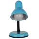 GloboStar® STUDENT BLUE 01532 Μοντέρνο Επιτραπέζιο Φωτιστικό Γραφείου Μονόφωτο Μεταλλικό Θαλασσί Λευκό με Διακόπτη ΟN/OFF Φ12 x Υ32cm