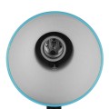 GloboStar® STUDENT BLUE 01532 Μοντέρνο Επιτραπέζιο Φωτιστικό Γραφείου Μονόφωτο Μεταλλικό Θαλασσί Λευκό με Διακόπτη ΟN/OFF Φ12 x Υ32cm