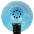 GloboStar® STUDENT BLUE 01532 Μοντέρνο Επιτραπέζιο Φωτιστικό Γραφείου Μονόφωτο Μεταλλικό Θαλασσί Λευκό με Διακόπτη ΟN/OFF Φ12 x Υ32cm