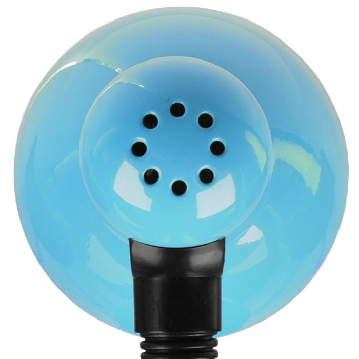 GloboStar® STUDENT BLUE 01532 Μοντέρνο Επιτραπέζιο Φωτιστικό Γραφείου Μονόφωτο Μεταλλικό Θαλασσί Λευκό με Διακόπτη ΟN/OFF Φ12 x Υ32cm