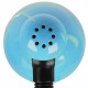 GloboStar® STUDENT BLUE 01532 Μοντέρνο Επιτραπέζιο Φωτιστικό Γραφείου Μονόφωτο Μεταλλικό Θαλασσί Λευκό με Διακόπτη ΟN/OFF Φ12 x Υ32cm