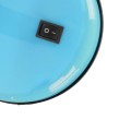 GloboStar® STUDENT BLUE 01532 Μοντέρνο Επιτραπέζιο Φωτιστικό Γραφείου Μονόφωτο Μεταλλικό Θαλασσί Λευκό με Διακόπτη ΟN/OFF Φ12 x Υ32cm